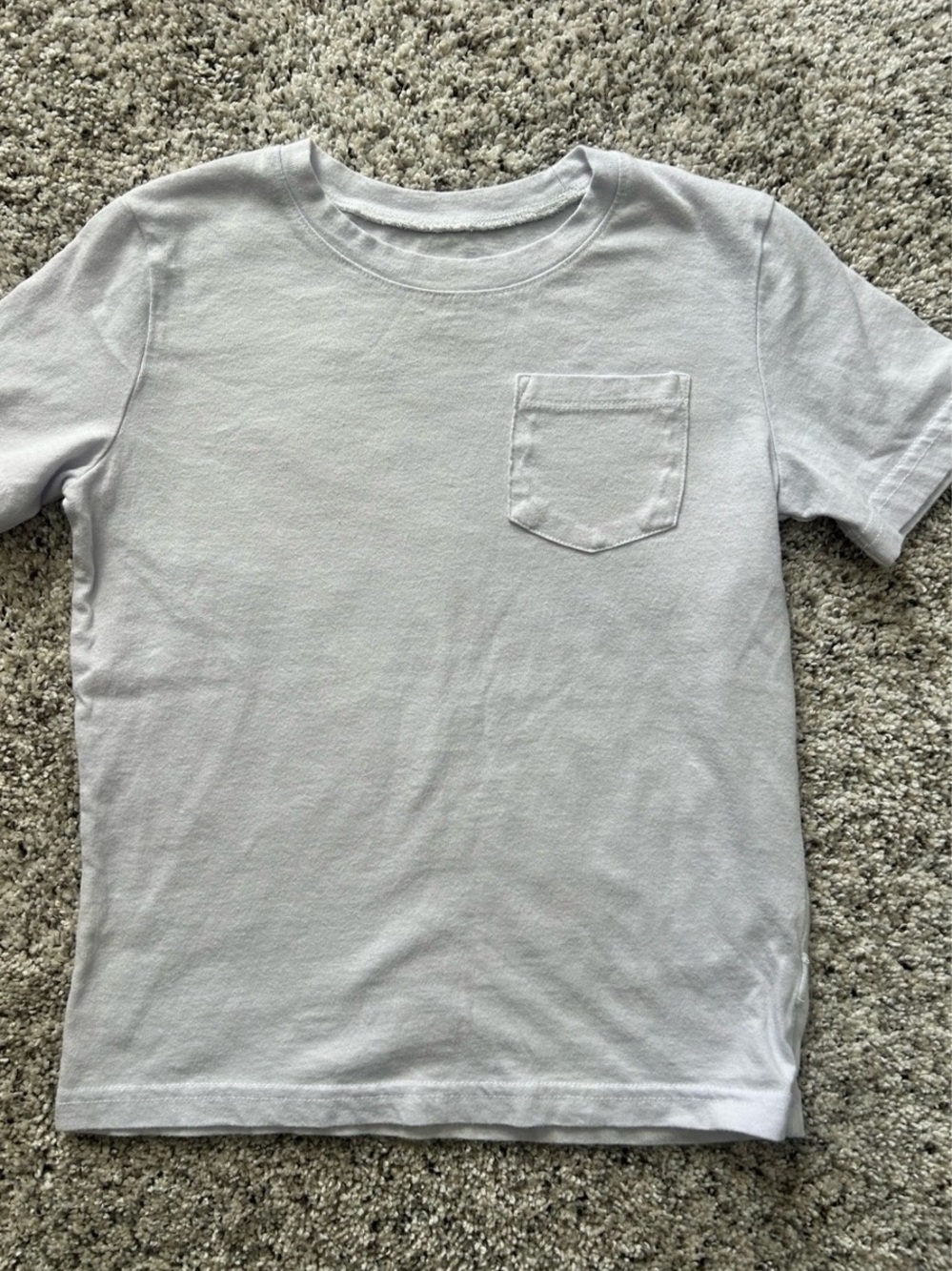 Boys, Jumping Beans Essential Plain White Tee w/Pocket Tee, Size 5